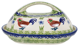 Butter Dish, Fancy, 5" x 7" in "Chicken Dance" by Manufaktura | M077U-P320