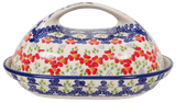 Butter Dish, Fancy, 5" x 7" in "Ring Around the Rosie" by Manufaktura | M077U-P321