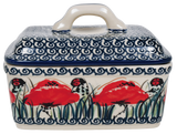 Butter Box, 5.75" x 4.25" in "Poppy Paradise" by Manufaktura | M078S-PD01