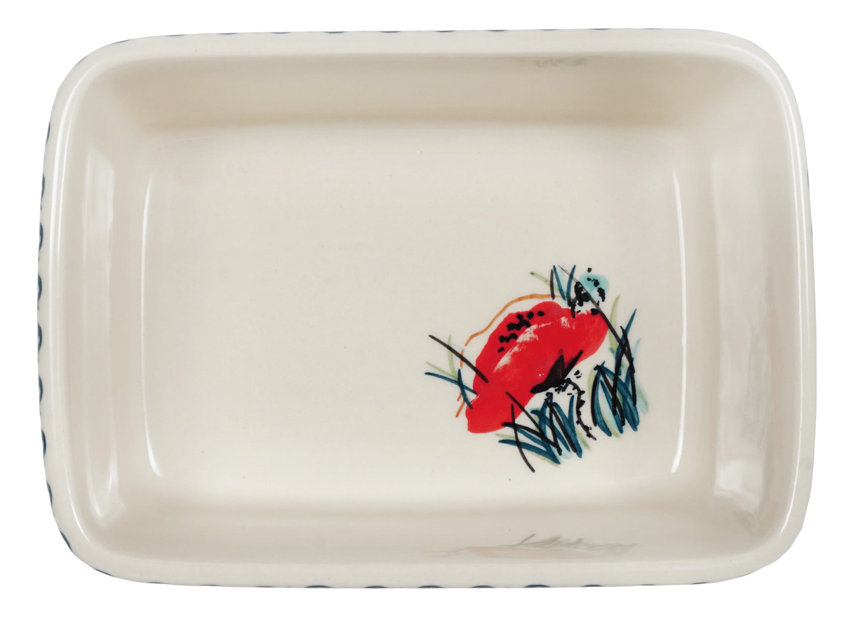 Butter Box, 5.75" x 4.25" in "Poppy Paradise" by Manufaktura | M078S-PD01