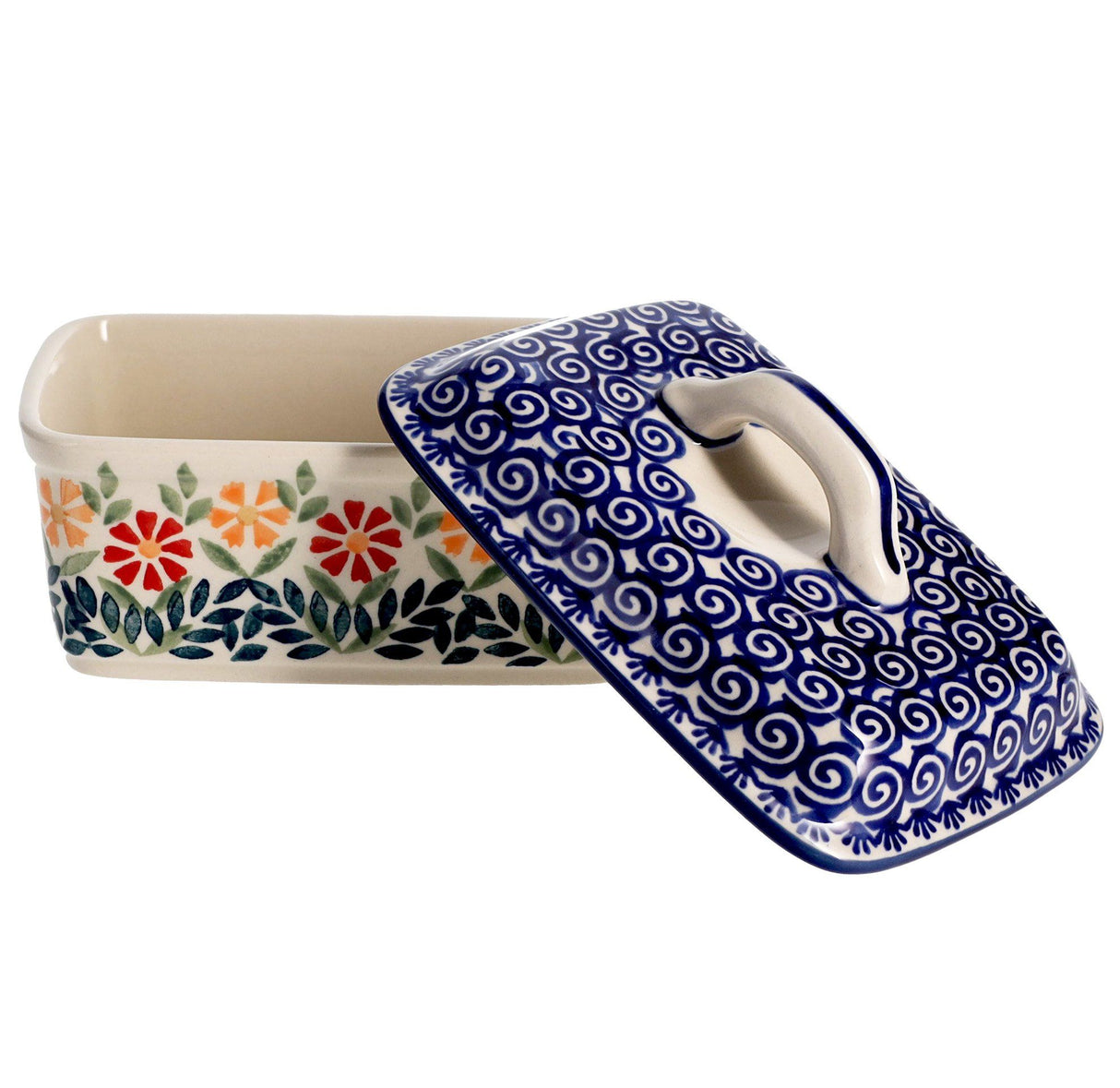 Butter Box, 5.75" x 4.25" in "Flower Power" by Manufaktura | M078T-JS14