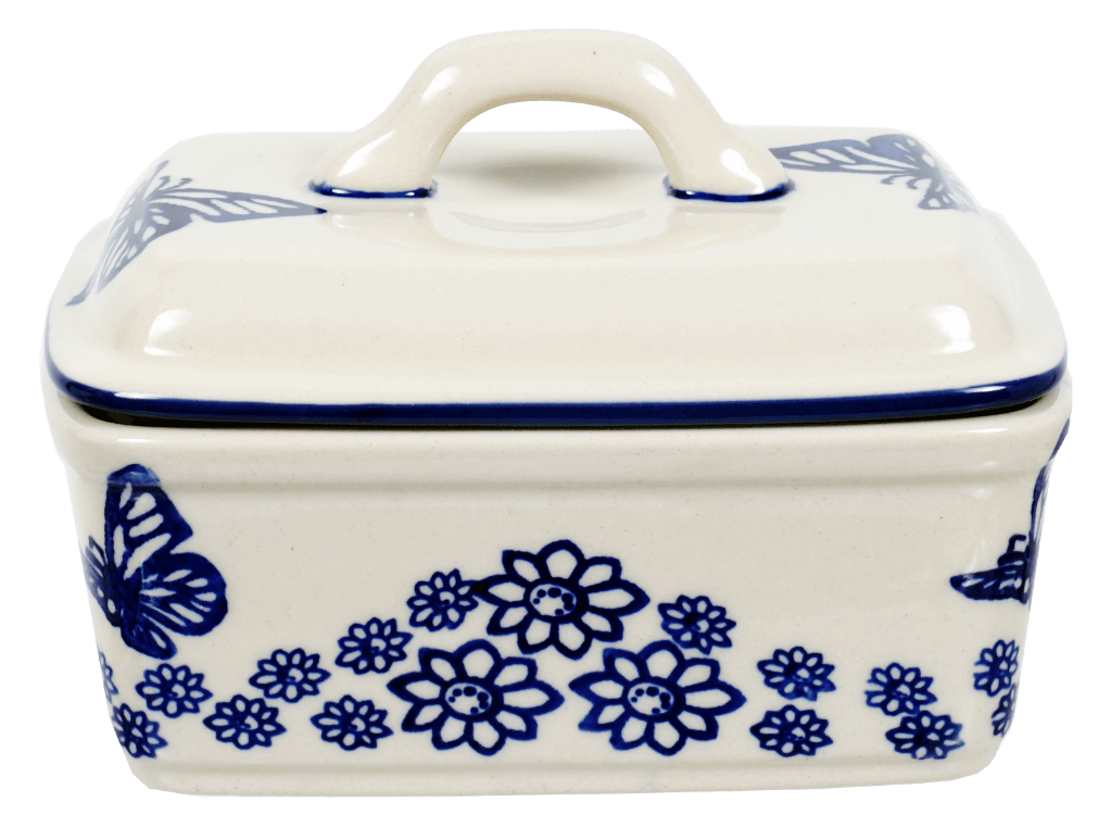 Butter Box, 5.75" x 4.25" in "Butterfly Garden" by Manufaktura | M078T-MOT1