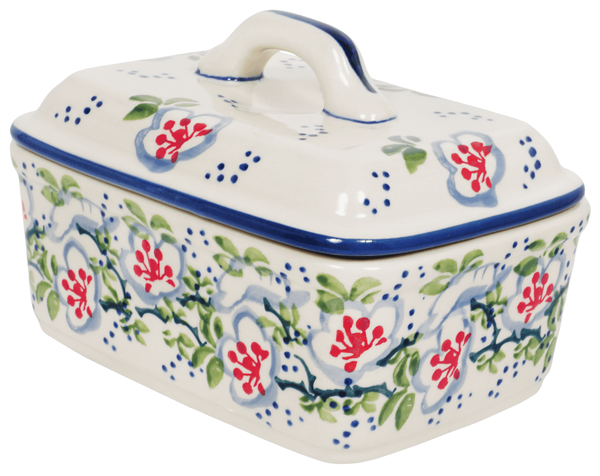 Butter Box, 5.75" x 4.25" in "Flowers & Lace" by Manufaktura | M078U-P372