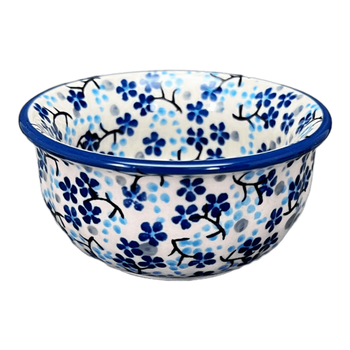 Bowl, Round, 3.5" in "Scattered Blues" by Manufaktura | M081S-AS45