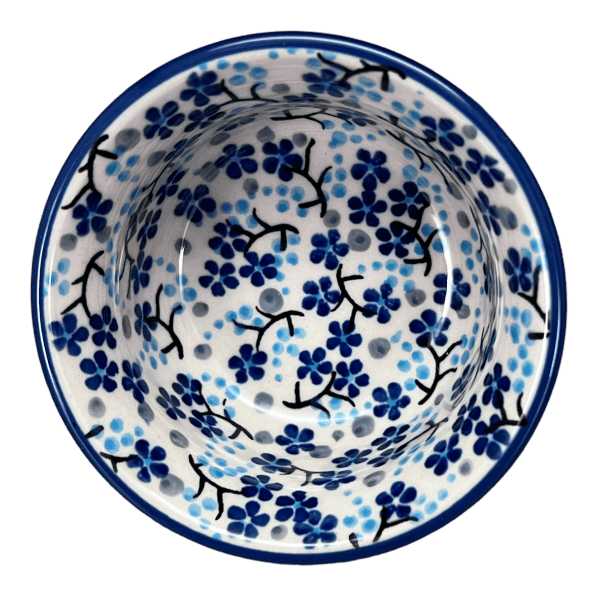 Bowl, Round, 3.5" in "Scattered Blues" by Manufaktura | M081S-AS45