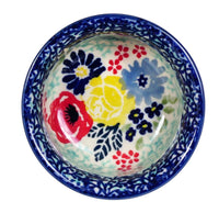 A picture of a Polish Pottery 3.5" Bowl (Garden Party) | M081S-BUK1 as shown at PolishPotteryOutlet.com/products/3-5-bowls-garden-party