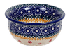 Polish Pottery 3.5" Bowl (Ruby Bouquet) | M081S-DPCS at PolishPotteryOutlet.com