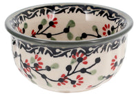 A picture of a Polish Pottery 3.5" Bowl (Cherry Blossom) | M081S-DPGJ as shown at PolishPotteryOutlet.com/products/3-5-bowl-cherry-blossoms-m081s-dpgj