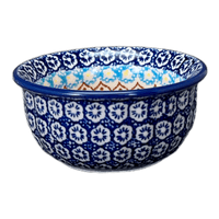 A picture of a Polish Pottery 3.5" Bowl (Beautiful Botanicals) | M081S-DPOG as shown at PolishPotteryOutlet.com/products/3-5-bowl-beautiful-botanicals-m081s-dpog