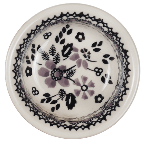 Bowl, Round, 3.5" in "Duet in Black & Grey" by Manufaktura | M081S-DPSC
