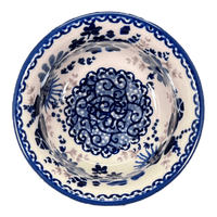 A picture of a Polish Pottery 3.5" Bowl (Blue Life) | M081S-EO39 as shown at PolishPotteryOutlet.com/products/3-5-bowl-blue-life