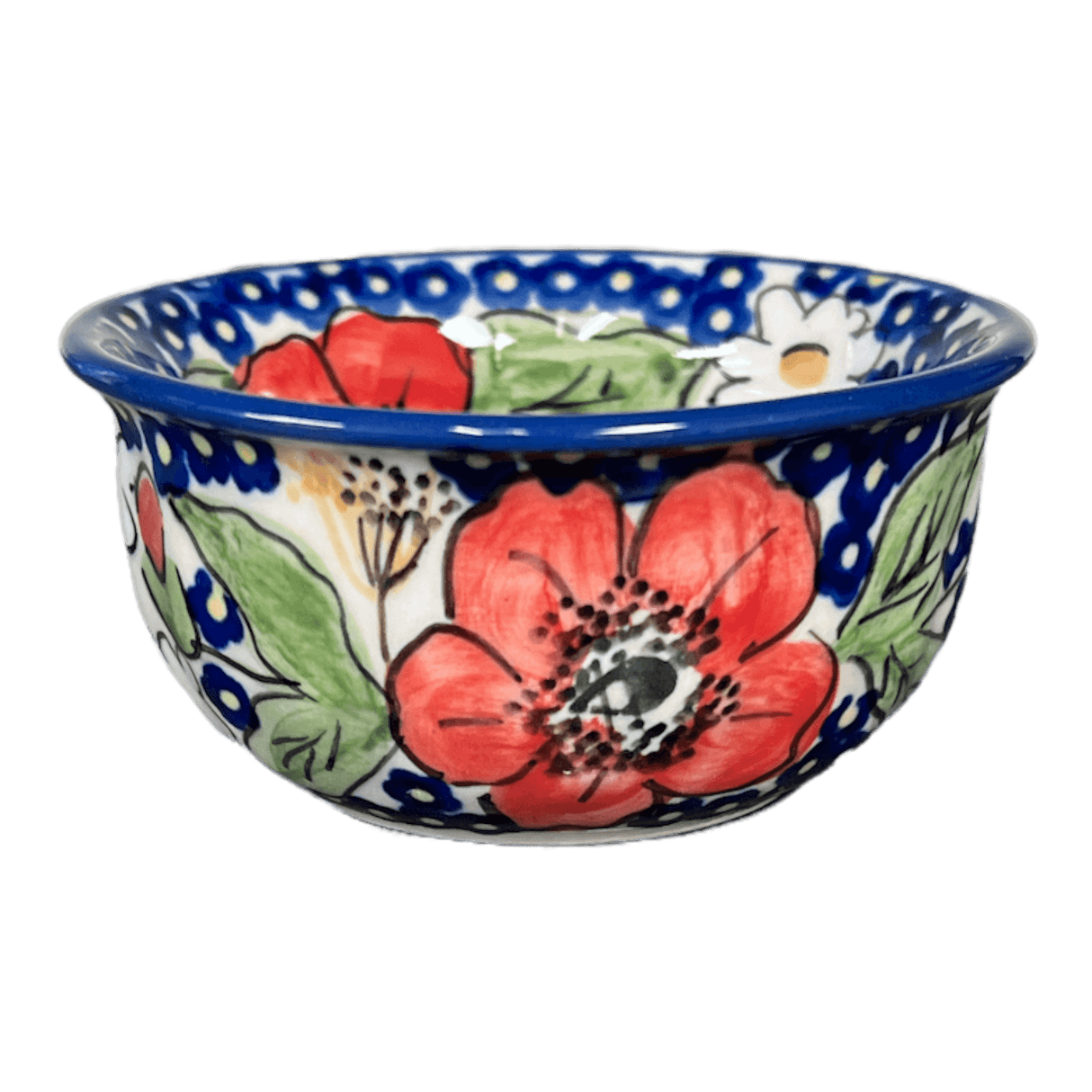 Bowl, Round, 3.5" in "Poppies & Posies" by Manufaktura | M081S-IM02