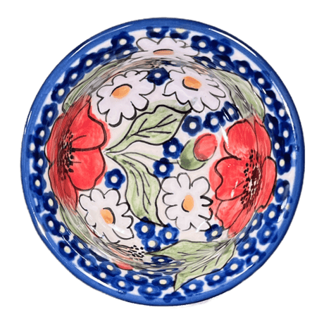 Bowl, Round, 3.5" in "Poppies & Posies" by Manufaktura | M081S-IM02