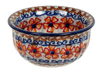 A picture of a Polish Pottery 3.5" Bowl (Sweet Symphony) | M081S-IZ15 as shown at PolishPotteryOutlet.com/products/35-bowls-sweet-symphony