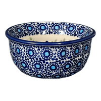 A picture of a Polish Pottery 3.5" Bowl (Festive Flowers) | M081S-IZ16 as shown at PolishPotteryOutlet.com/products/3-5-bowl-festive-flowers-m081s-iz16