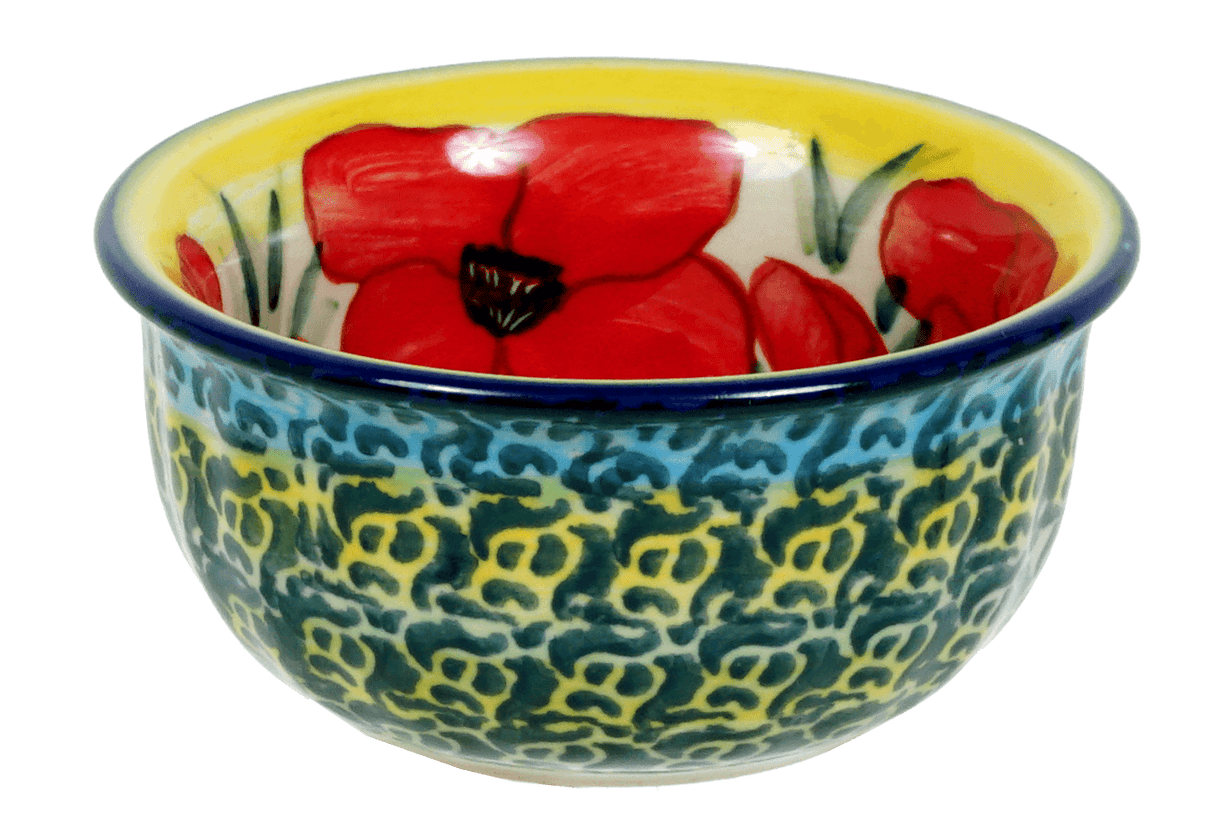 Bowl, Round, 3.5" in "Poppies in Bloom" by Manufaktura | M081S-JZ34