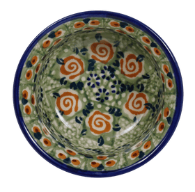 Polish Pottery 3.5" Bowl (Perennial Garden) | M081S-LM Additional Image at PolishPotteryOutlet.com
