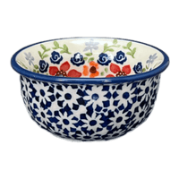 A picture of a Polish Pottery 3.5" Bowl (Stellar Celebration) | M081S-P309 as shown at PolishPotteryOutlet.com/products/3-5-bowl-stellar-celebration-m081s-p309