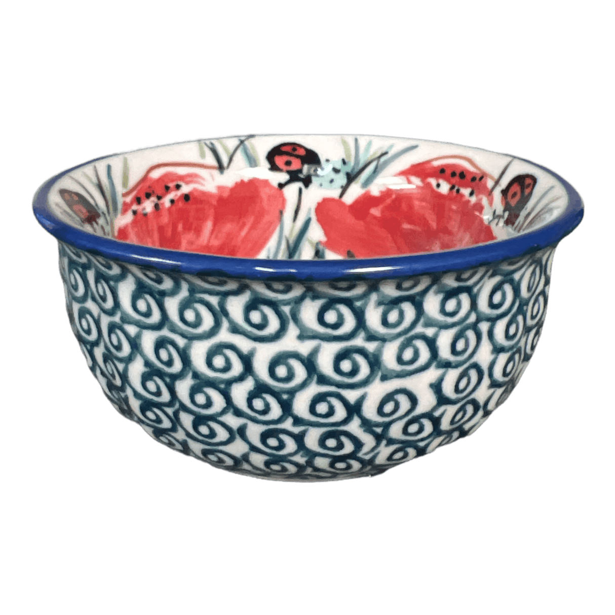 Bowl, Round, 3.5" in "Poppy Paradise" by Manufaktura | M081S-PD01