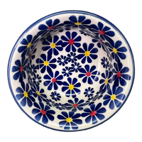 A picture of a Polish Pottery 3.5" Bowl (Field of Daisies) | M081S-S001 as shown at PolishPotteryOutlet.com/products/3-5-bowl-s001-m081s-s001
