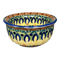 A picture of a Polish Pottery 3.5" Bowl (Baltic Garden) | M081S-WKB as shown at PolishPotteryOutlet.com/products/35-bowls-baltic-garden