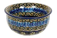 A picture of a Polish Pottery 3.5" Bowl (Floral Formation) | M081S-WKK as shown at PolishPotteryOutlet.com/products/35-bowls-floral-formation