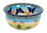 Bowl, Round, 3.5" in "Butterflies in Flight" by Manufaktura | M081S-WKM