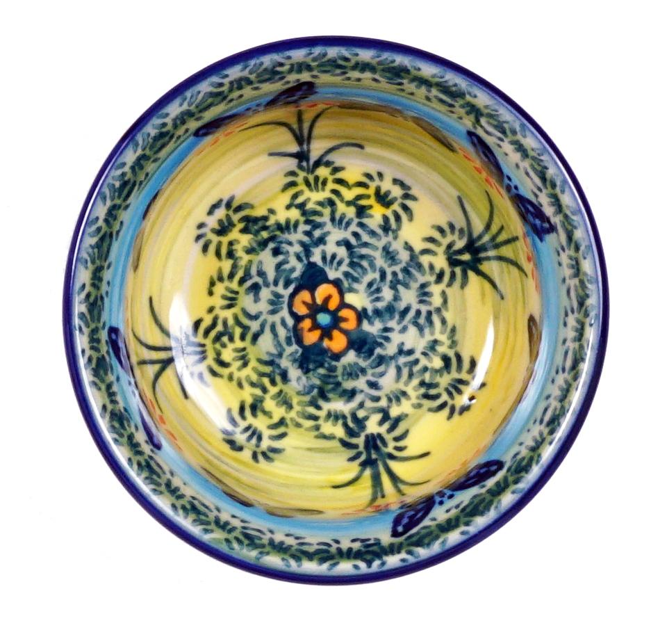 Bowl, Round, 3.5" in "Butterflies in Flight" by Manufaktura | M081S-WKM