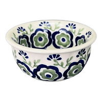 A picture of a Polish Pottery 3.5" Bowl (Green Tea Garden) | M081T-14 as shown at PolishPotteryOutlet.com/products/3-5-bowl-green-tea-garden-m081t-14