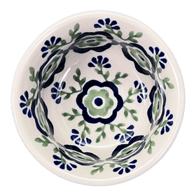 Polish Pottery 3.5" Bowl (Green Tea Garden) | M081T-14 Additional Image at PolishPotteryOutlet.com