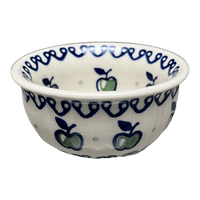 A picture of a Polish Pottery 3.5" Bowl (Green Apple) | M081T-15 as shown at PolishPotteryOutlet.com/products/3-5-bowl-green-apple-m081t-15