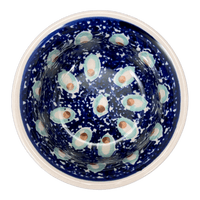 A picture of a Polish Pottery 3.5" Bowl (Fish Eyes) | M081T-31 as shown at PolishPotteryOutlet.com/products/3-5-bowl-fish-eyes-m081t-31