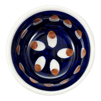 A picture of a Polish Pottery 3.5" Bowl (Pheasant Feathers) | M081T-52 as shown at PolishPotteryOutlet.com/products/3-5-bowl-pheasant-feathers-m081t-52