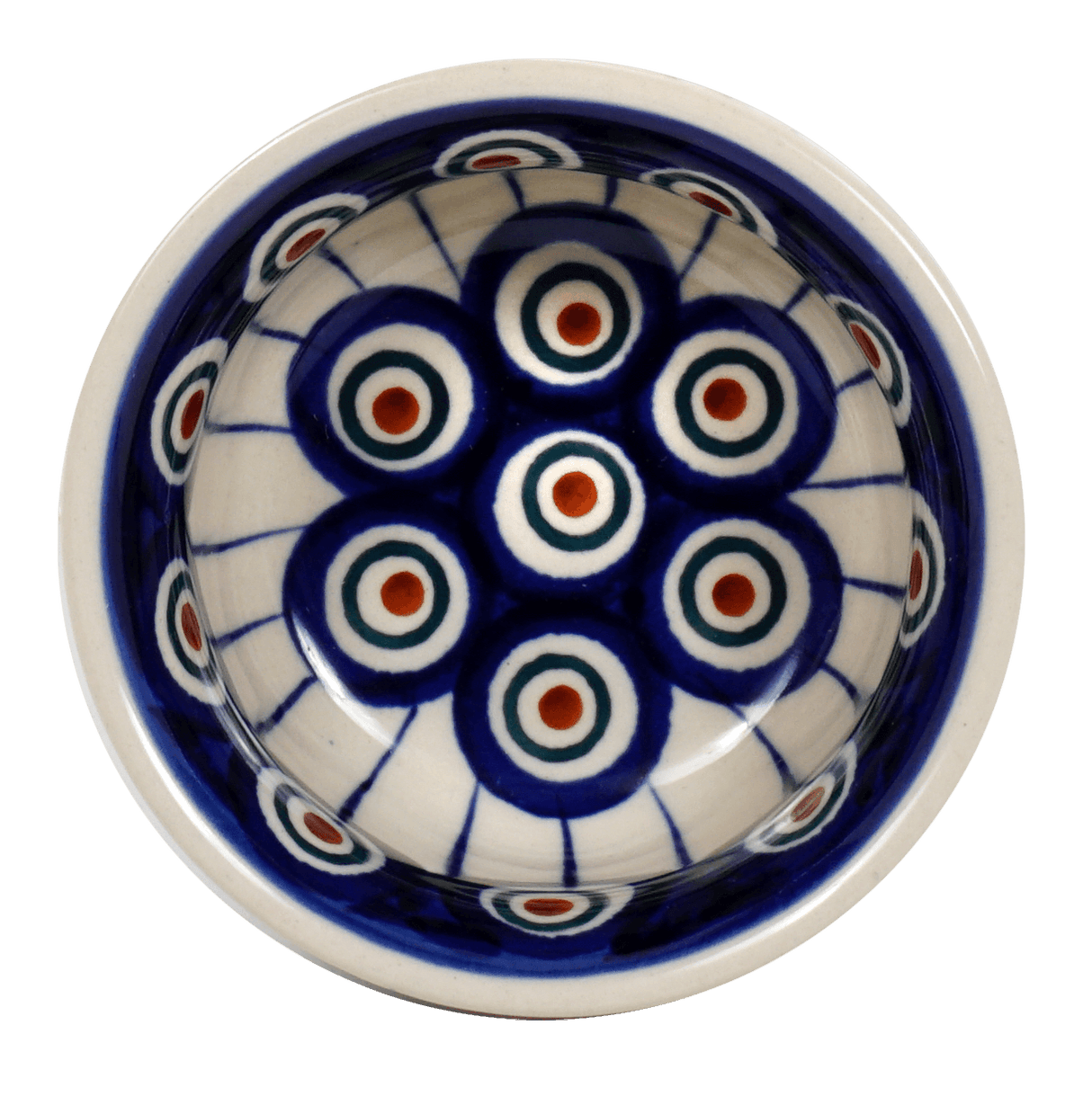 Bowl, Round, 3.5" in "Peacock in Line" by Manufaktura | M081T-54A