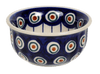 Polish Pottery 3.5" Bowl (Peacock in Line) | M081T-54A at PolishPotteryOutlet.com
