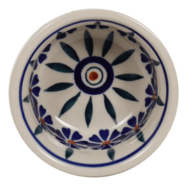 Polish Pottery 3.5" Bowl (Floral Peacock) | M081T-54KK Additional Image at PolishPotteryOutlet.com
