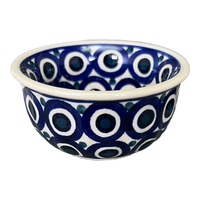 A picture of a Polish Pottery 3.5" Bowl (Eyes Wide Open) | M081T-58 as shown at PolishPotteryOutlet.com/products/3-5-bowl-eyes-wide-open-m081t-58