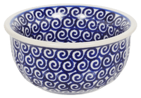 A picture of a Polish Pottery 3.5" Bowl (Riptide) | M081T-63 as shown at PolishPotteryOutlet.com/products/3-5-bowl-riptide