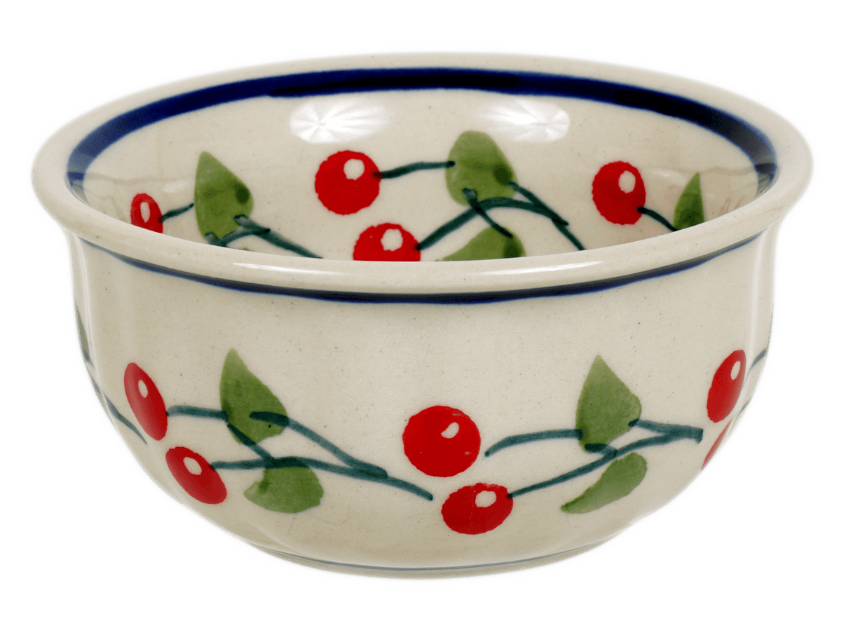 Bowl, Round, 3.5" in "Cherry Dot" by Manufaktura | M081T-70WI