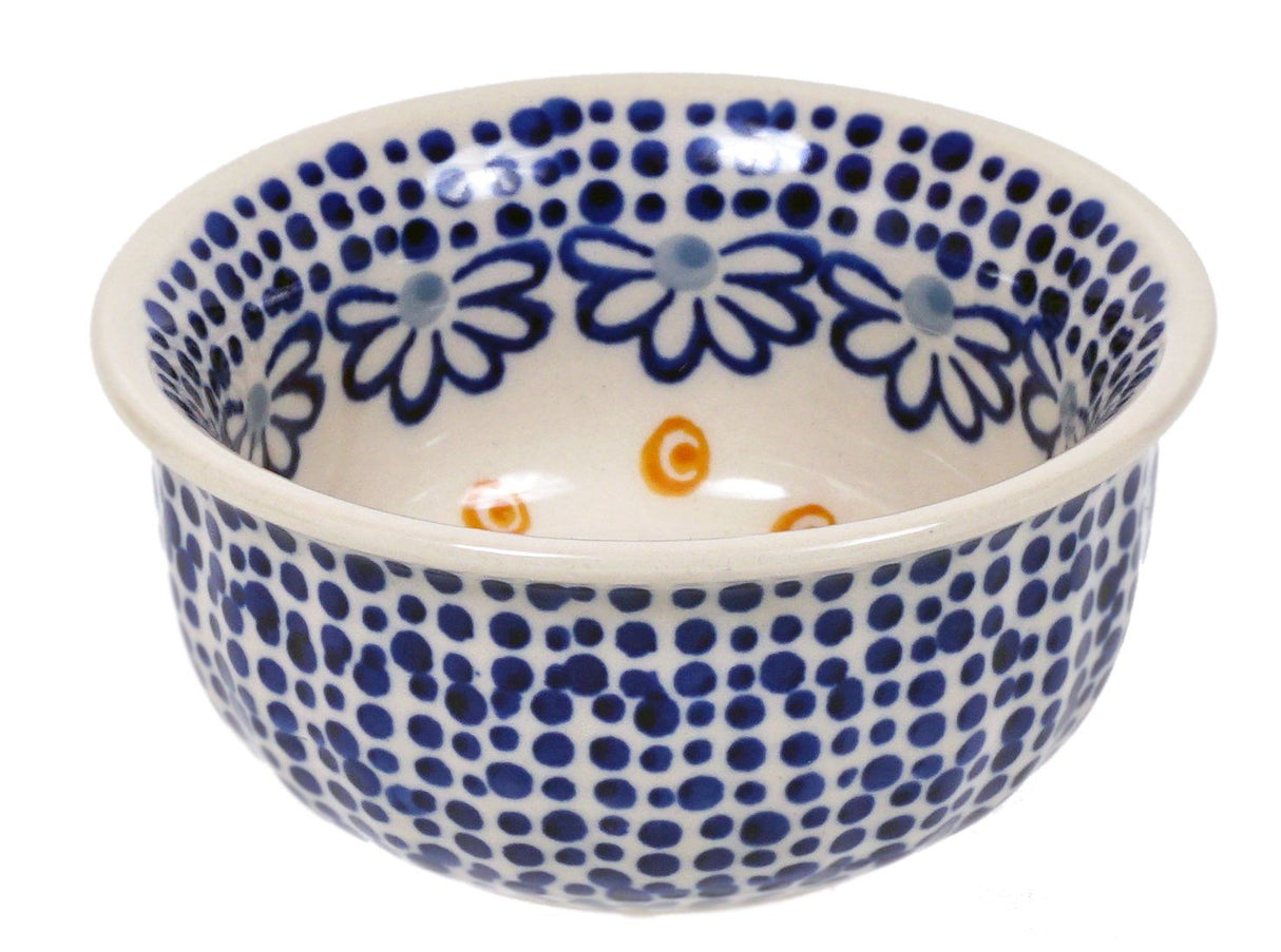 Bowl, Round, 3.5" in "Periwinkles & Pinwheels" by Manufaktura | M081T-AS42