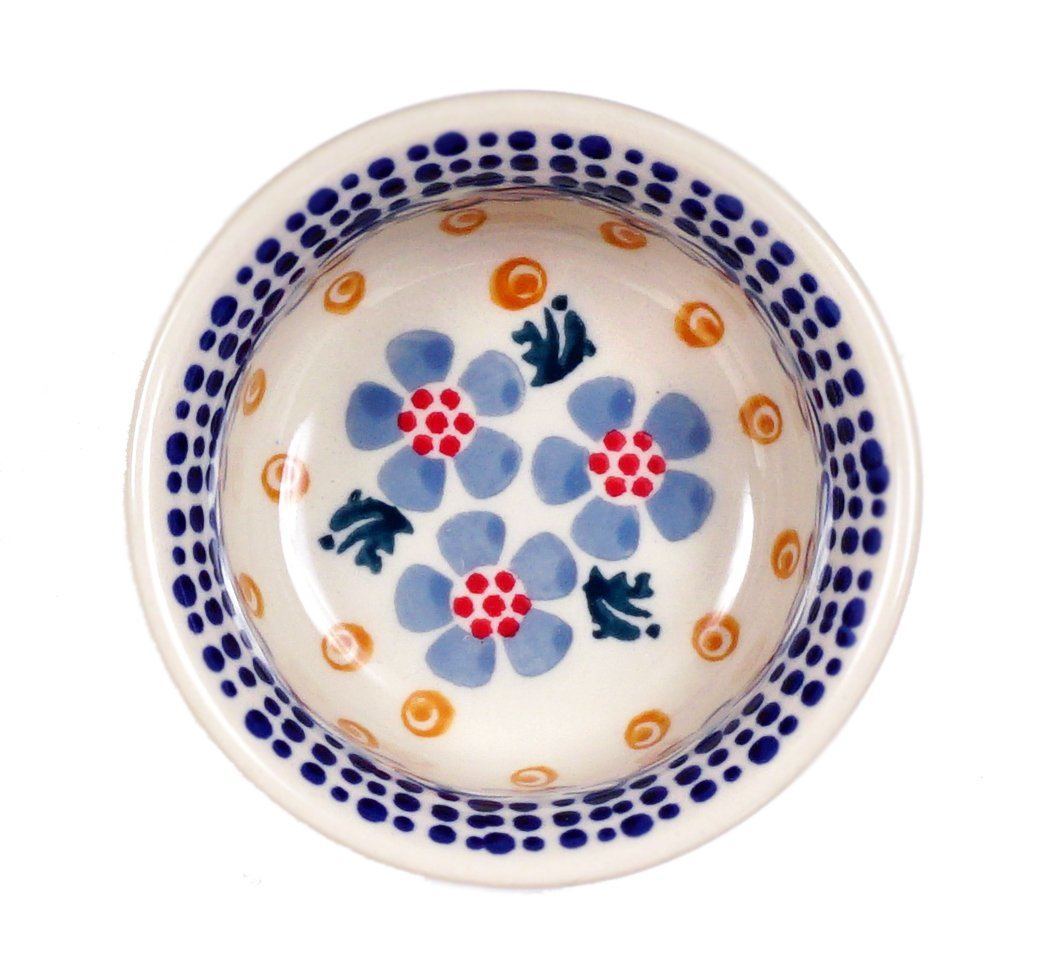 Bowl, Round, 3.5" in "Periwinkles & Pinwheels" by Manufaktura | M081T-AS42