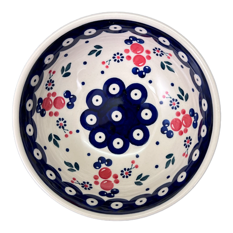 Bowl, Round, 3.5" in "Berry Dot" by Manufaktura | M081T-BL04