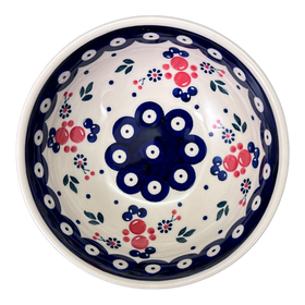 Polish Pottery 3.5" Bowl (Berry Dot) | M081T-BL04 Additional Image at PolishPotteryOutlet.com
