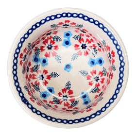 Polish Pottery 3.5" Bowl (Floral Symmetry) | M081T-DH18 Additional Image at PolishPotteryOutlet.com