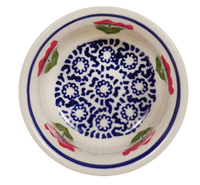 A picture of a Polish Pottery 3.5" Bowl (Poppy Garden) | M081T-EJ01 as shown at PolishPotteryOutlet.com/products/3-5-bowls-m081t-ej01