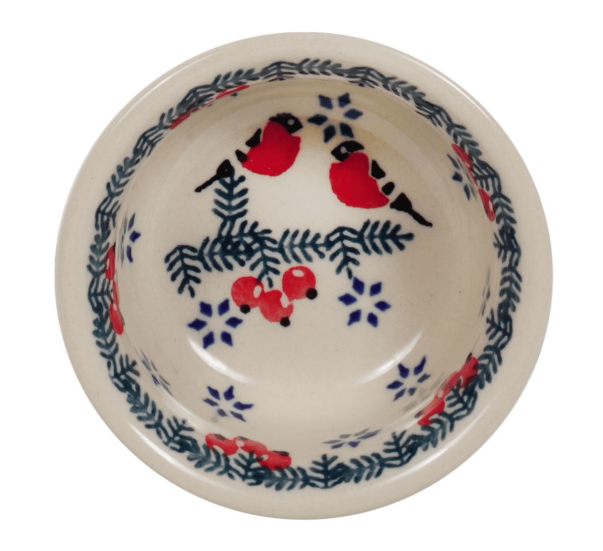 Bowl, Round, 3.5" in "Red Bird" by Manufaktura | M081T-GILE