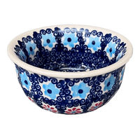 A picture of a Polish Pottery 3.5" Bowl (Daisy Circle) | M081T-MS01 as shown at PolishPotteryOutlet.com/products/3-5-bowl-ms01-m081t-ms01