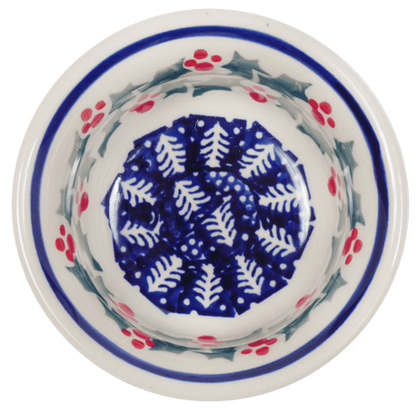 Bowl, Round, 3.5" in "Holiday Cheer" by Manufaktura | M081T-NOS2