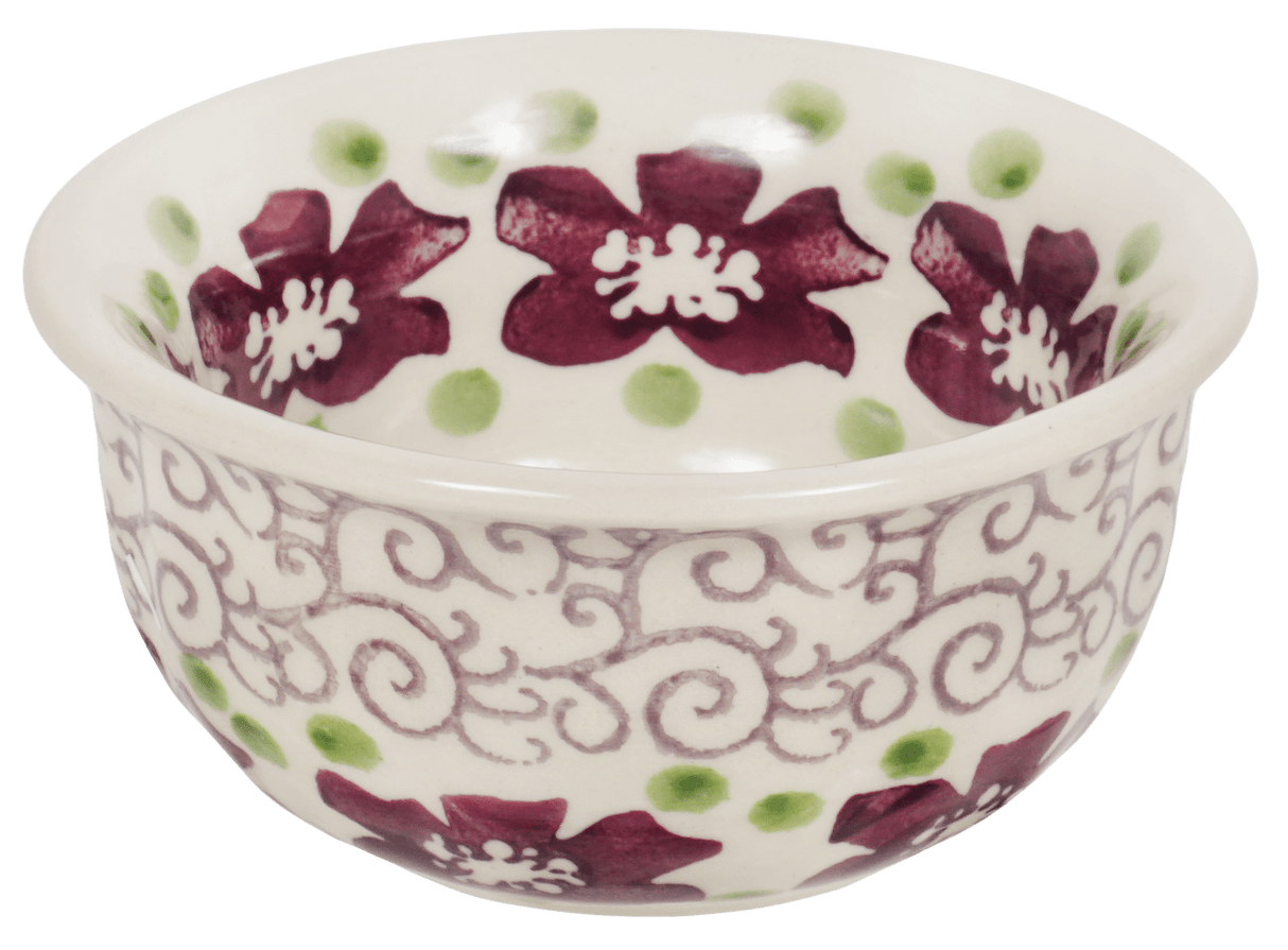 Bowl, Round, 3.5" in "Merlot Garden" by Manufaktura | M081T-P353