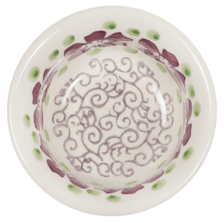 Bowl, Round, 3.5" in "Merlot Garden" by Manufaktura | M081T-P353